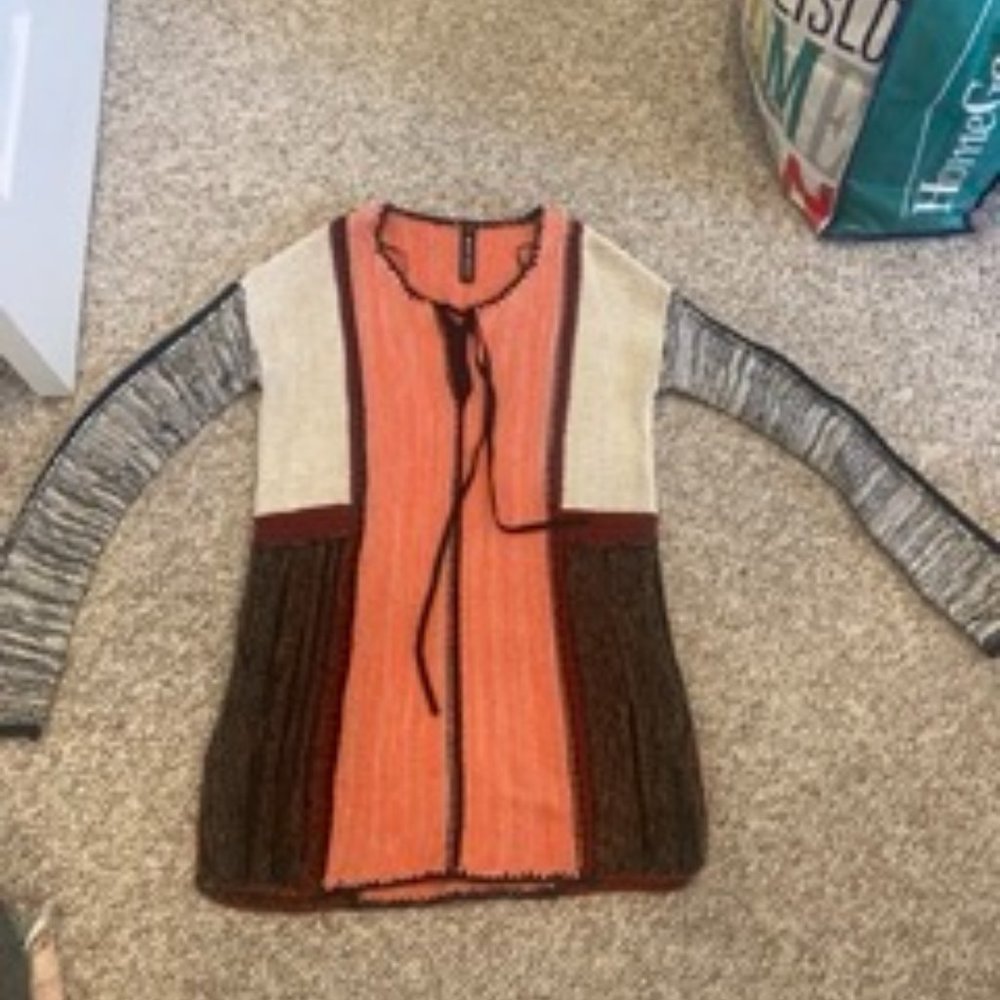 Design Lab by Lord & Taylor Colorblock Pink Tunic